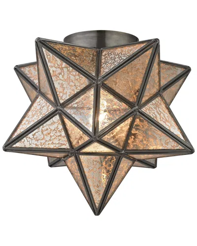 Artistic Home & Lighting Sirius Oiled Bronze 10-inch Metal Flush Mount