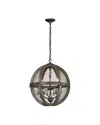 Artistic Home & Lighting Small Renaissance Wood & Wire Chandelier