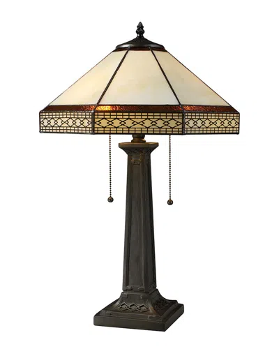 Artistic Home & Lighting Stone Filigree 24in Table Lamp In Multi
