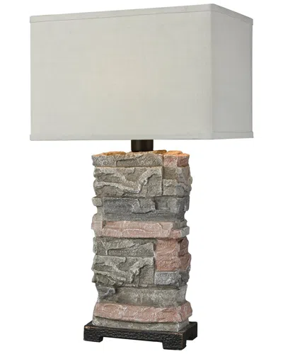 Artistic Home & Lighting Terra Firma 30in High 1-light Outdoor Table Lamp In Grey