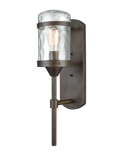 Artistic Home & Lighting Discontinued  Torch 1-light Outdoor Wall Lamp In Burgundy
