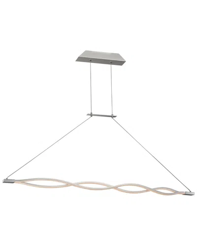 Artistic Home & Lighting Twist Led Pendant In Metallic