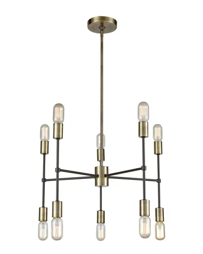 Artistic Home & Lighting Up Down Century 10 Light Chandelier In Gold