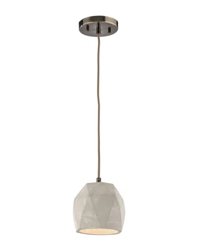 Artistic Home & Lighting Urban Form 1-light Pendant In Gray