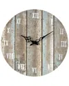 Artistic Home & Lighting Wooden Roman Numeral Outdoor Wall Clock