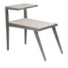 Artistica Adamo Silver Gray Side Table In Gray