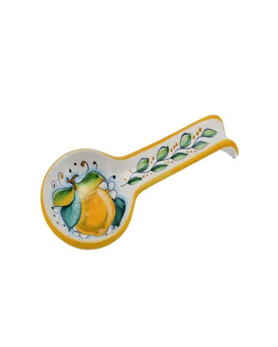 Artistica Ceramic Spoon Rest In Positano Lemon