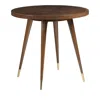 Artistica Marlowe Round End Table In Brown