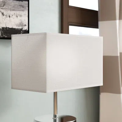 Artiva Usa 11" H Linen Rectangular Lamp Shade ( Spider ) In Off White