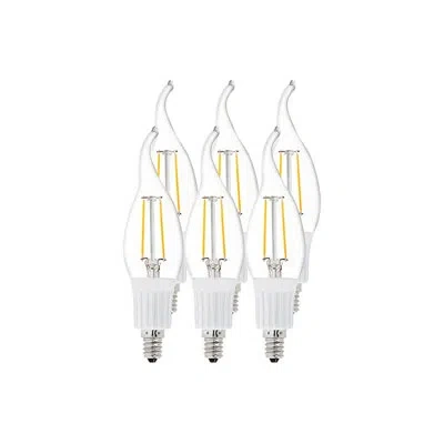 Artiva Usa 3w E12 Led Edison Candle Light Bulb In Clear