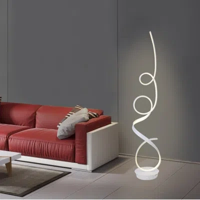 Artiva Usa 63" Led Novelty Floor Lamp In Matt White