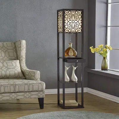 Artiva Usa 64" Column Floor Lamp In Espresso