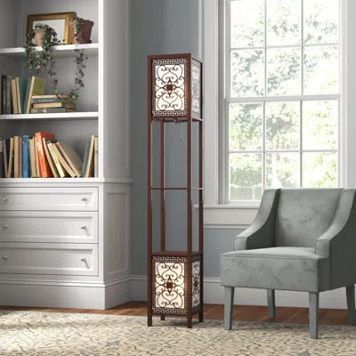 Artiva Usa 64" Column Floor Lamp In Walnut