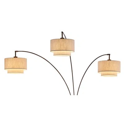 Artiva Usa 7'' H X 10.5'' W Linen Drum Lamp Shade In Tan