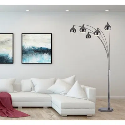 Artiva Usa Amore 86" Led Tree Floor Lamp In Silver