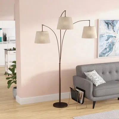 Artiva Usa Luce 84" Tree Floor Lamp In Antique Bronze,tan