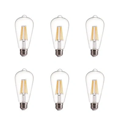 Artiva Usa St58 60 Watt Equivalent Led Dimmable Light Bulb, E26/medium (standard) Base In Clear