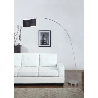 Artiva Usa The Curve 81" Arched Floor Lamp In Brushed Steel