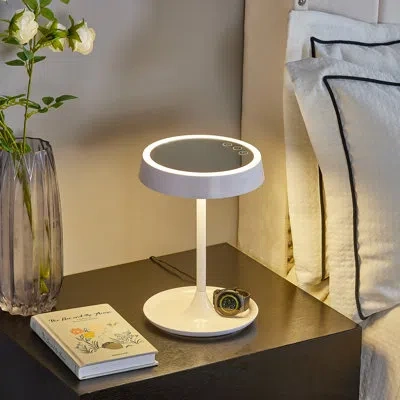 Artiva Usa Two-in-one 12.5”  Led Touch Desk Lamp  & Lighted Mirror In White