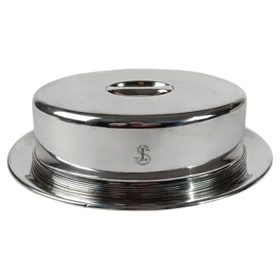 Pre-owned Art.krupp Berndorf Silver Plated Cloche By Krupp Berndorf From The First Class Of "tirrenia" Fleet