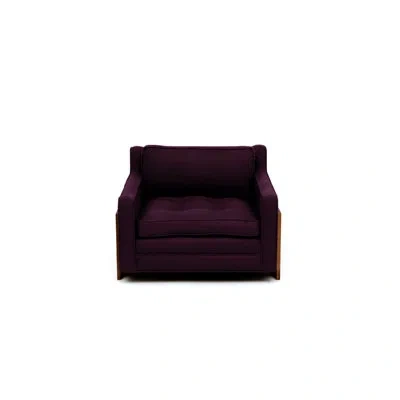 Artless 35" Wide Tufted Velvet Armchair In Driftwood Velvet