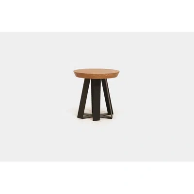 Artless Ars Cross Legs End Tables In Black,oak