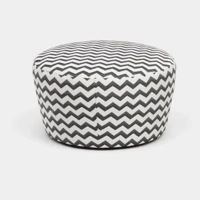 Artless Caroline Pouf In Zigzag Sunbrella®