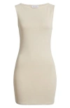 Artless Forever '90s Sleeveless Body-con Minidress In Sand