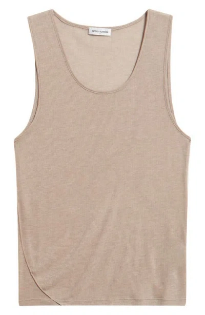 Artless Forever Benny Scoop Neck Tank In Brown