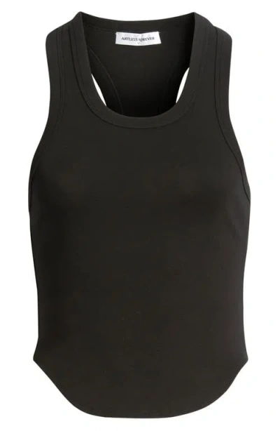 Artless Forever Elin Stretch Cotton Jersey Tank In Black