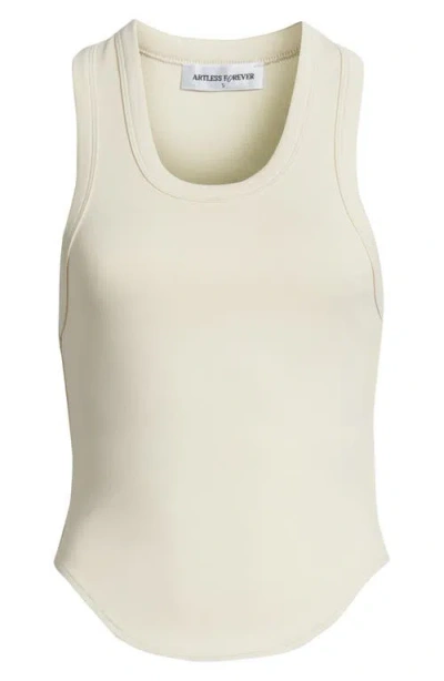 Artless Forever Elin Stretch Cotton Jersey Tank In White