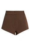 Artless Forever Ellis Mini Shorts In Brown