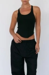 Artless Forever Haze Racerback Tank In Black