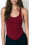Artless Forever Haze Racerback Tank In Burgundy