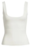 Artless Forever Inez Scoop Neck Tank In White