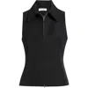 Artless Forever Kaia Zip Vest In Black