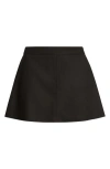 Artless Forever Kit Structured A-line Miniskirt In Black