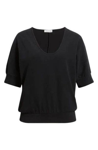 Artless Forever Logan Scoop Neck Top In Blue