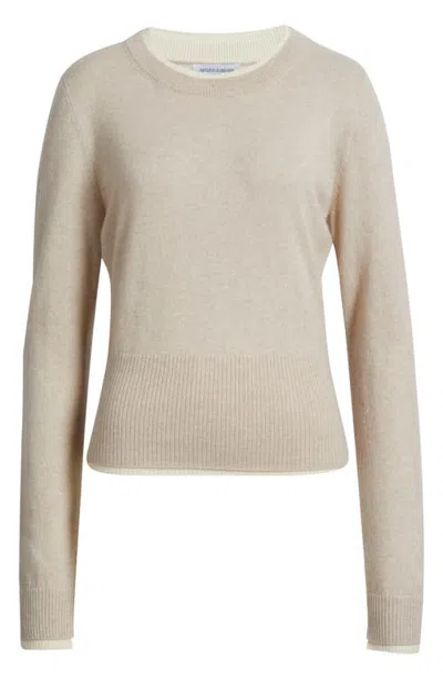 Artless Forever Tove Layered Look Wool & Cashmere Sweater In Gray