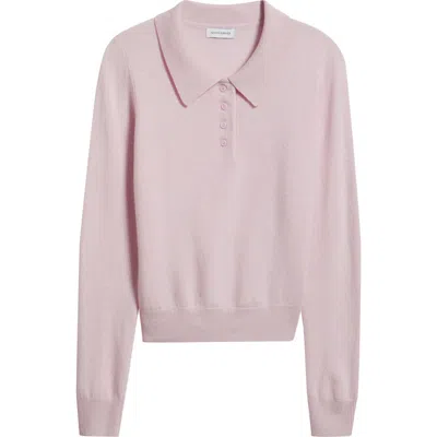 Artless Forever Tove Wool & Cashmere Polo Sweater In Pink