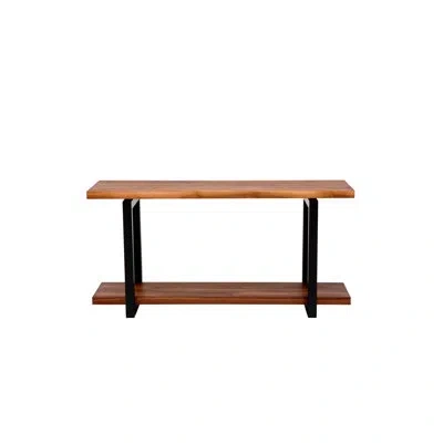 Artless Gax Console Table In Matte Black