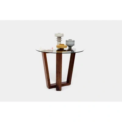 Artless Gax Xw Pedestal Dining Table In Solid Walnut