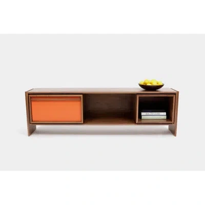 Artless Low Units Tv Stand For Tvs Up To 88" In Orange