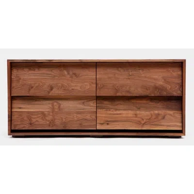 Artless Oliver 4 Drawer Dresser In Brown;walnut