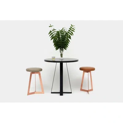 Artless Sea Smoke Counter Pub Table In Belgium Black