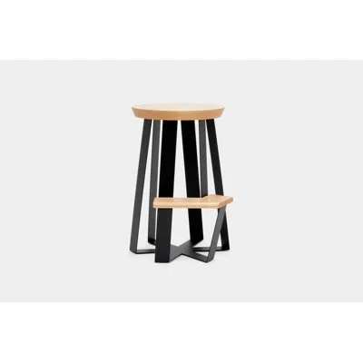 Artless Solid Wood 30" Bar Stool In Oak