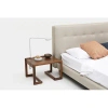 Artless Untitled Solid Wood Sled End Table In Walnut