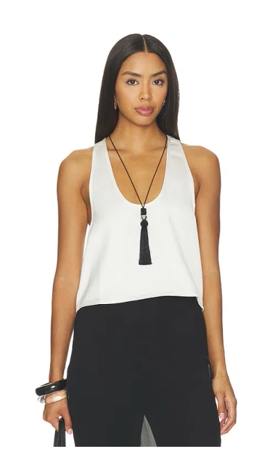 Artless Wren Silk Top In White