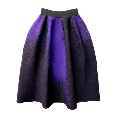 Arto. Women's Pink / Purple Dancing Night Balloon High Waisted Midi Skirt In Pink/purple