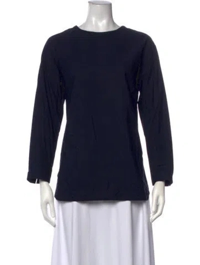 Pre-owned Arts & Science Crew Neck Long Sleeve Top In Blue